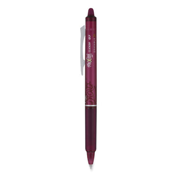 Pilot® Frixion Clicker Erasable Gel Pen, Retractable, Fine 0.7 Mm, Burgundy Ink, Burgundy Barrel, Dozen freeshipping - TVN Wholesale